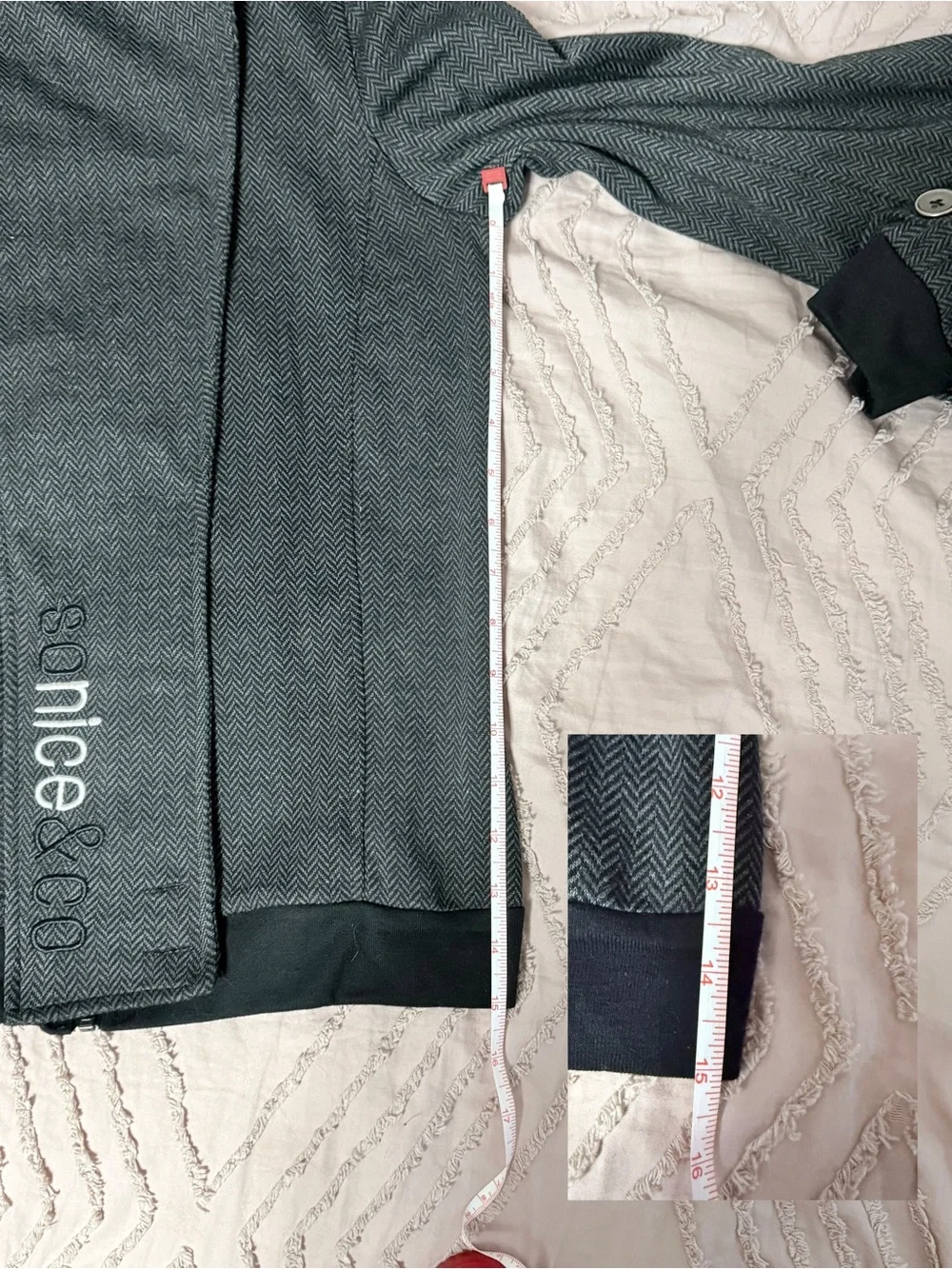 So Nice & Co Herringbone Military Jacket
